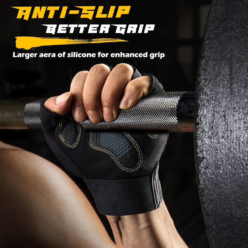 Gants de musculation respirants à paume renforcée en maille