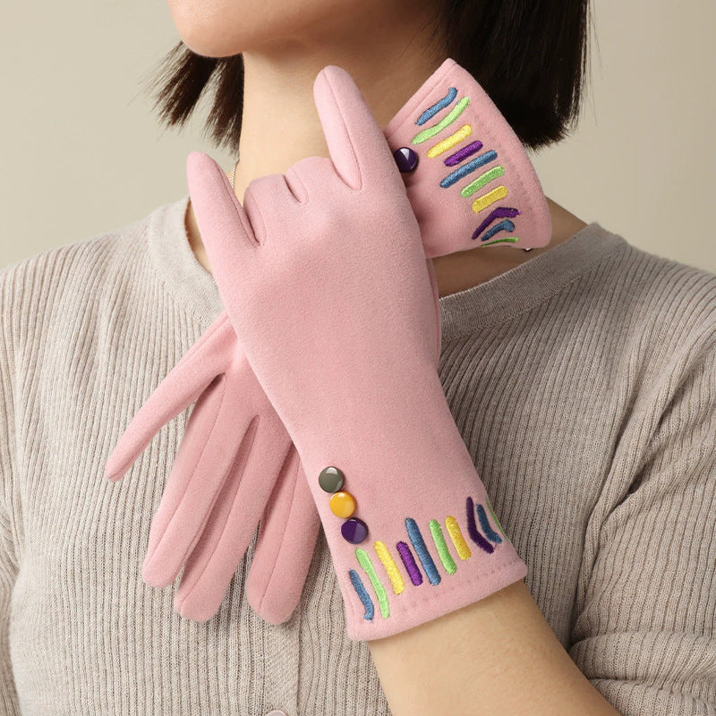 Gants coupe-vent thermiques en maille, 10 coloris