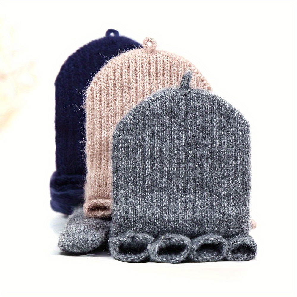 Gants sans doigts thermiques en laine