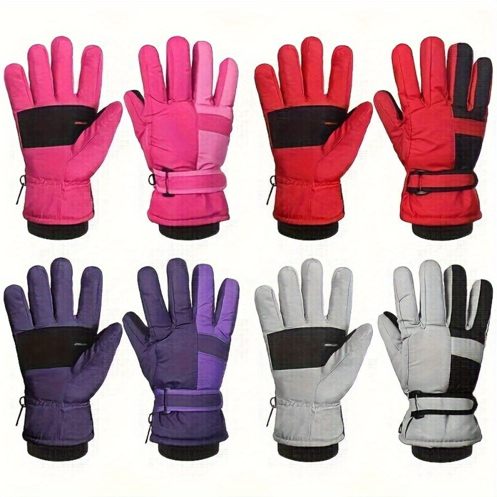 Gants de ski en maille, 5 coloris