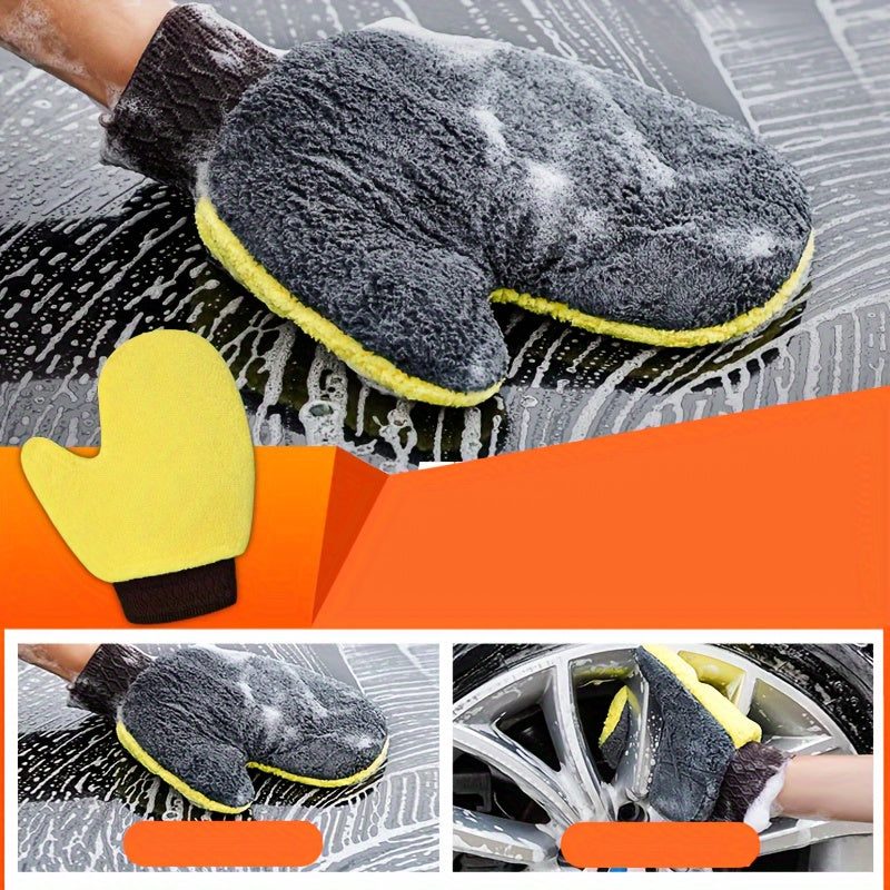 Gants de lavage en microfibre, à oursons