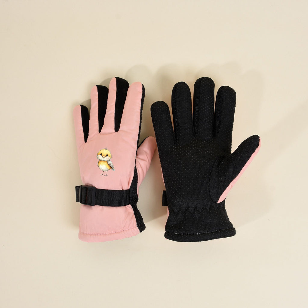 Gants de ski pour enfant, noir