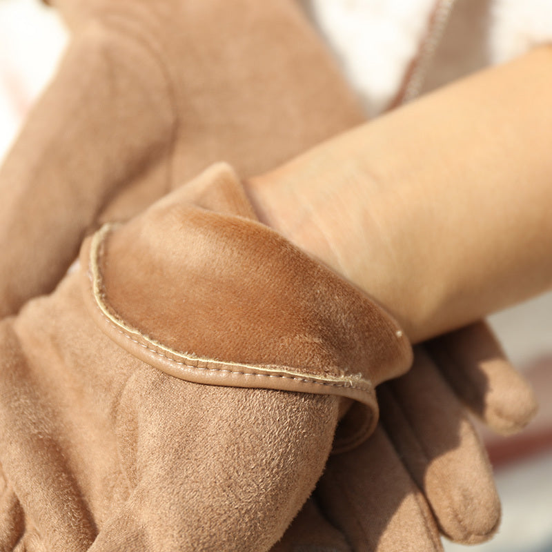 Gants coupe-vent en maille, 2 coloris