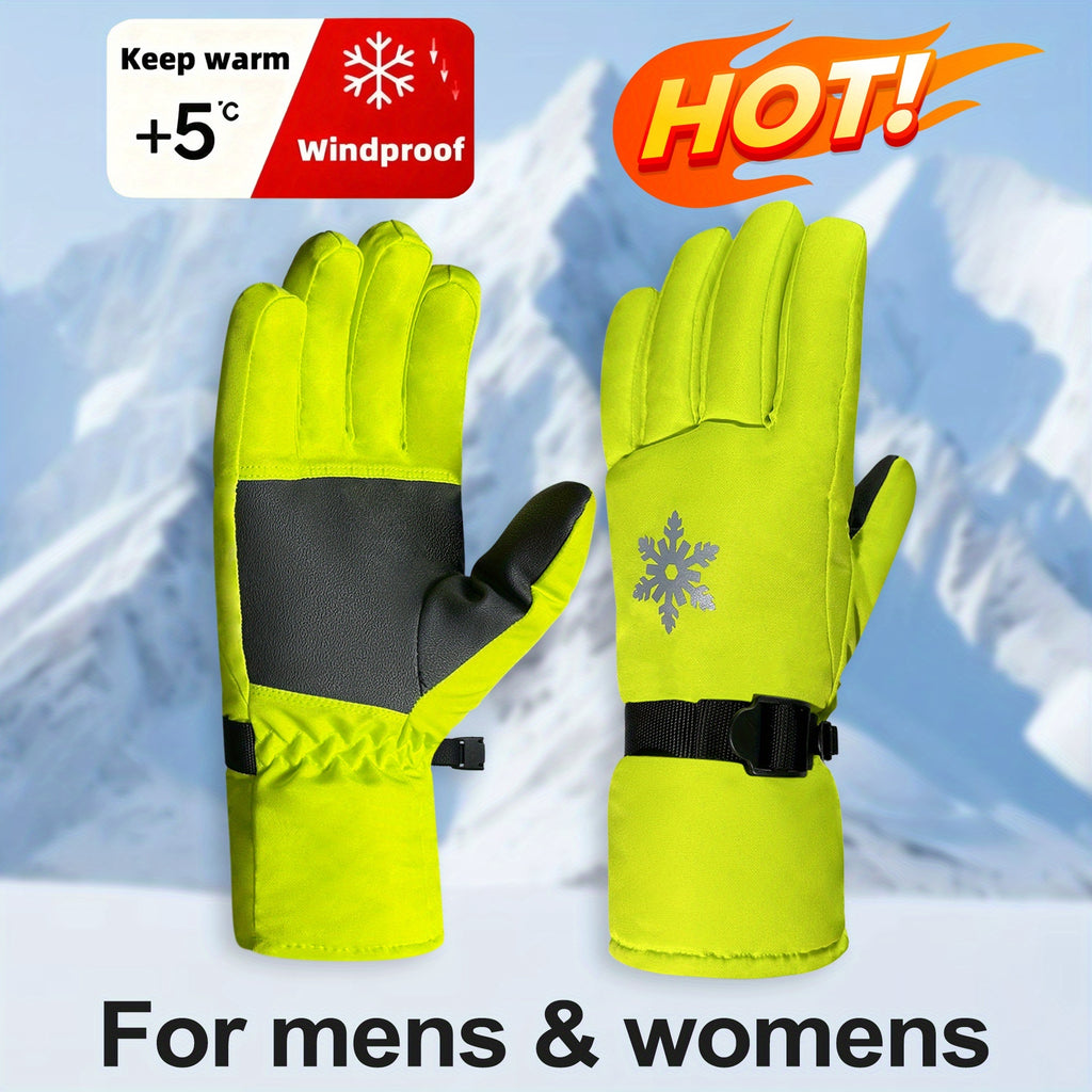 Gants de ski imperméables à flocons