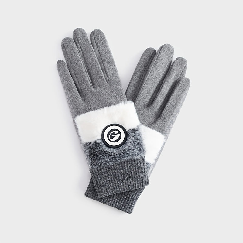 Gants tactiles coupe-vent antidérapants en maille, 4 coloris, gris