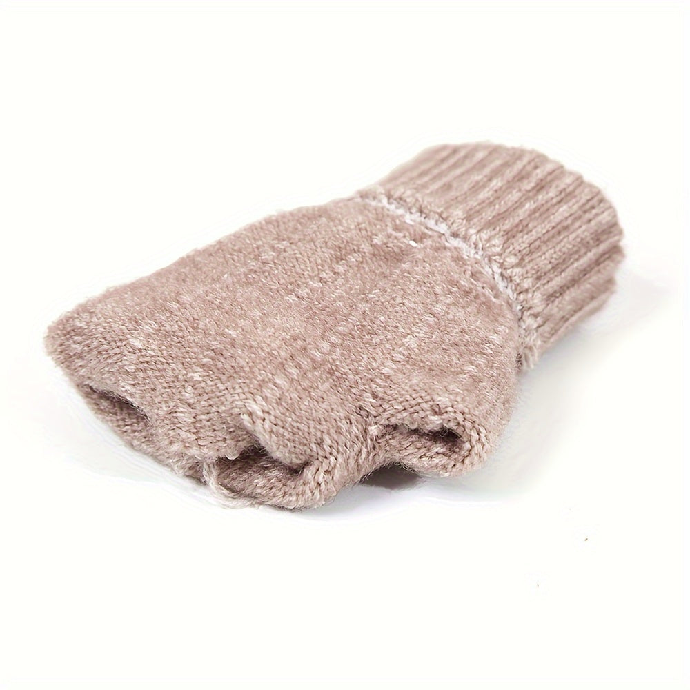 Gants sans doigts thermiques en laine