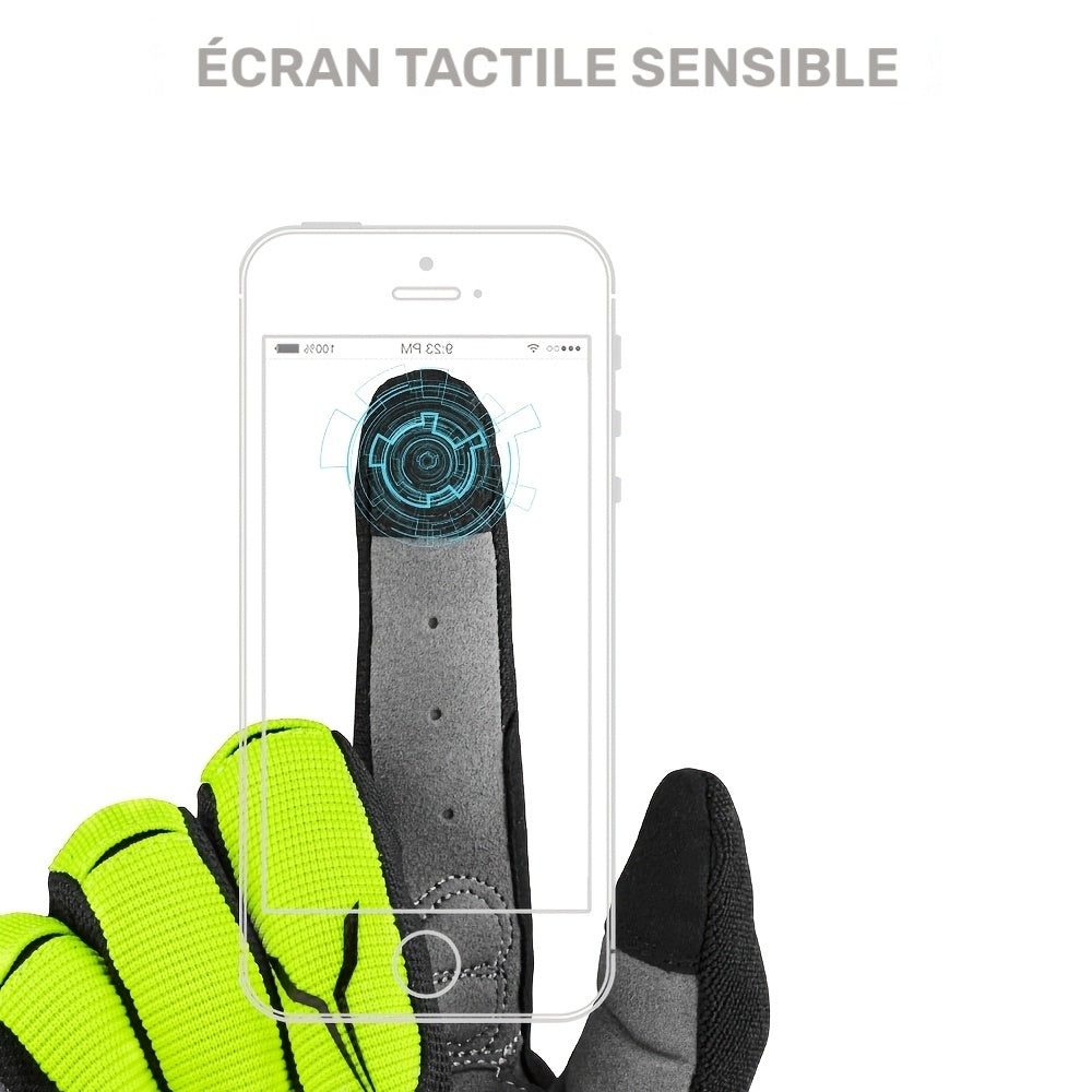 Gants de vélo à paume renforcée en maille