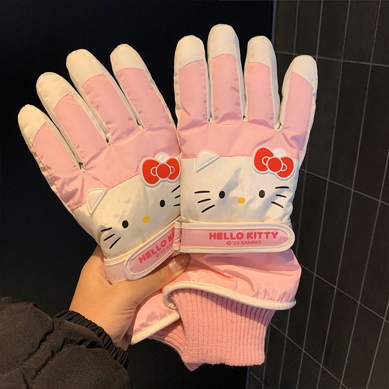 Gants doublés en maille, 2 coloris