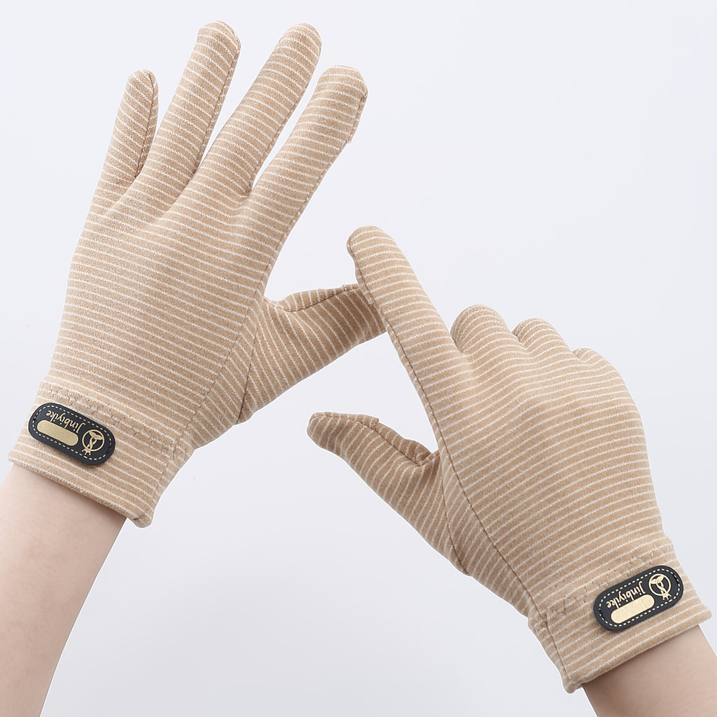 Gants sans doigts en maille, 3 coloris, noir, bleu et lavande