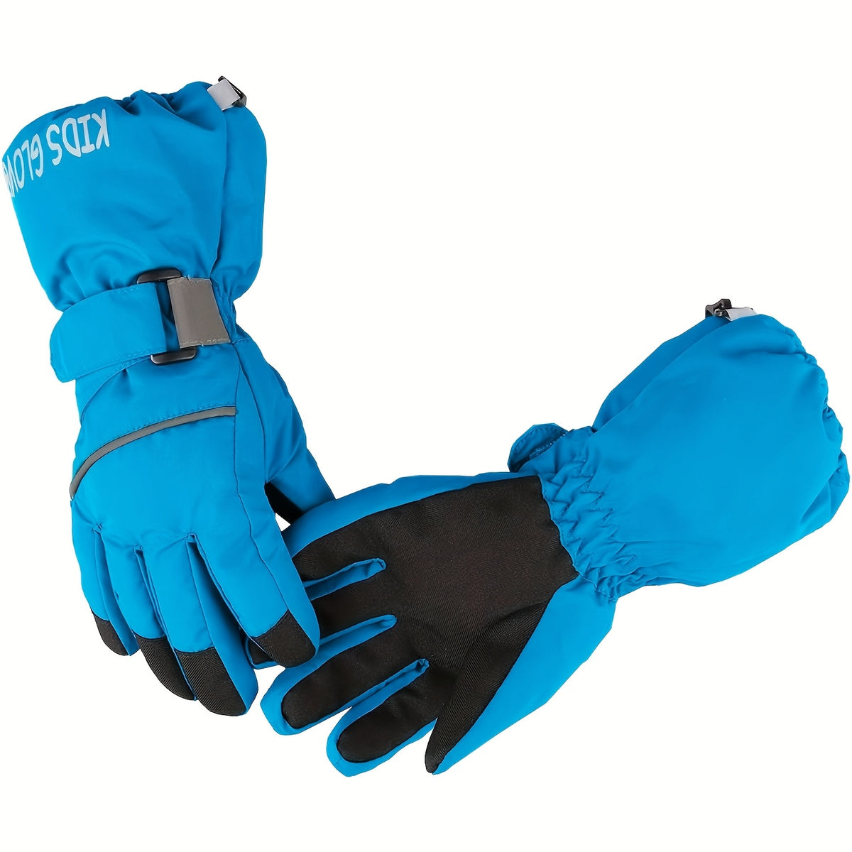 Moufles de ski imperméables en maille pour enfant