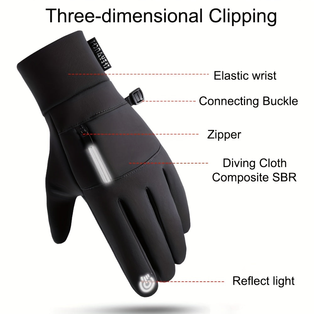 Gants antidérapants de vélo en simili cuir