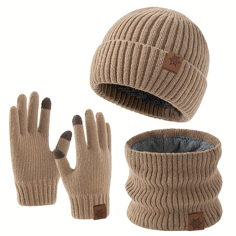 Gants de ski en maille — lot de 3 paires