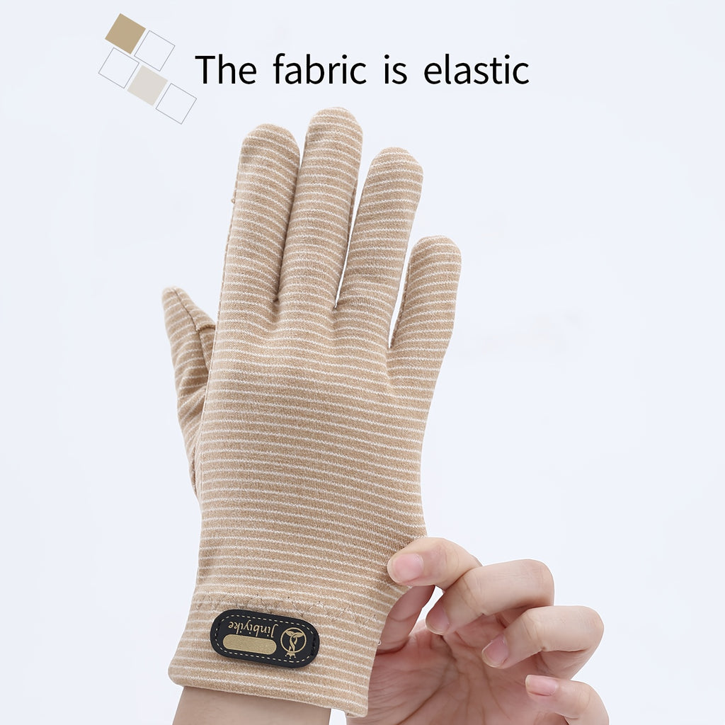 Gants sans doigts en maille, 3 coloris, noir, bleu et lavande