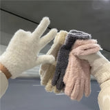 Gants en maille, 6 coloris, tissé