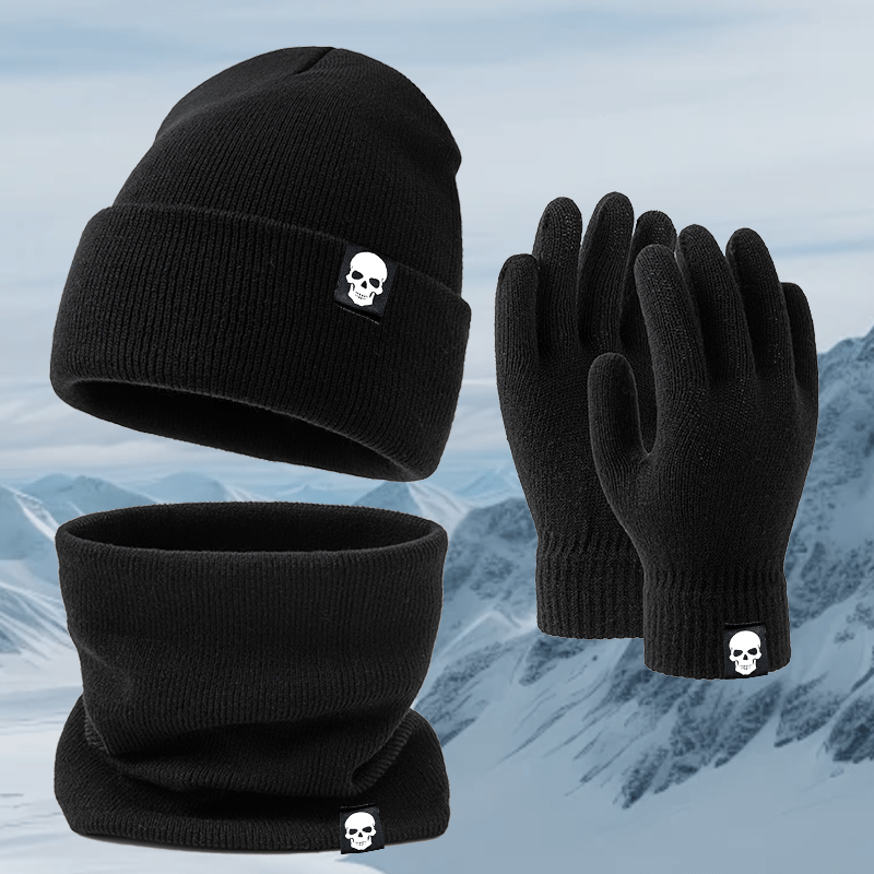 Gants en maille, 5 coloris, gris clair, noir, blanc, couleur marine et rose