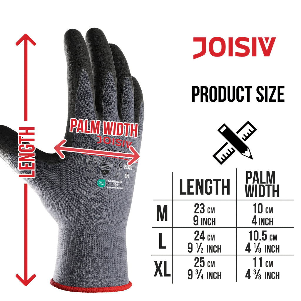 Gants de travail tactiles en maille enduite — lot de 12 paires