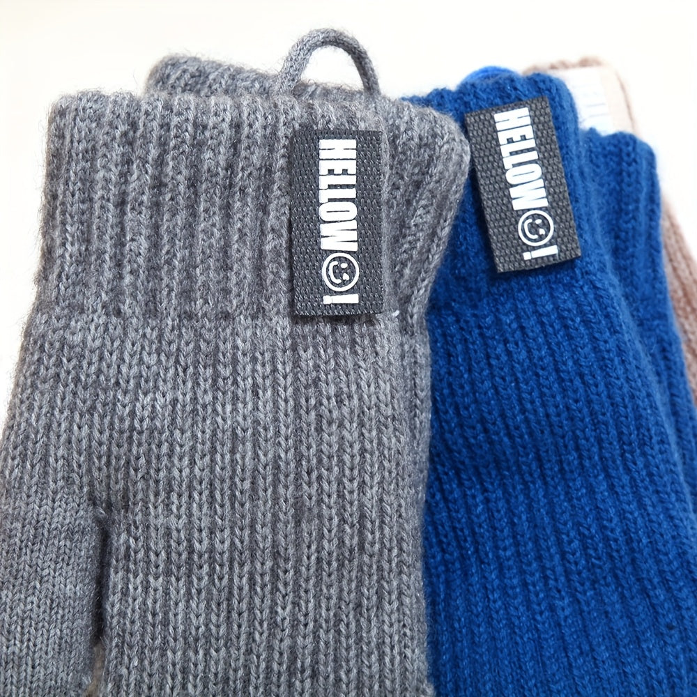 Gants doublés thermiques en laine