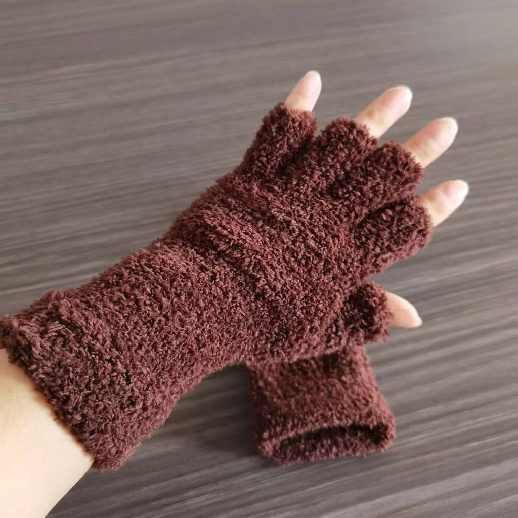 Gants thermiques longs en maille