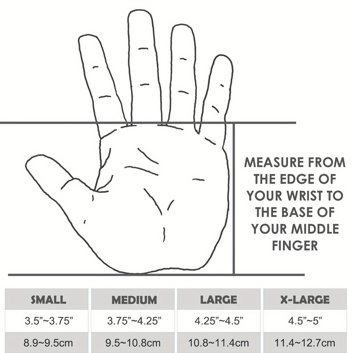 Gants de musculation à sangle de poignet en similicuir texturé, du S au XXL