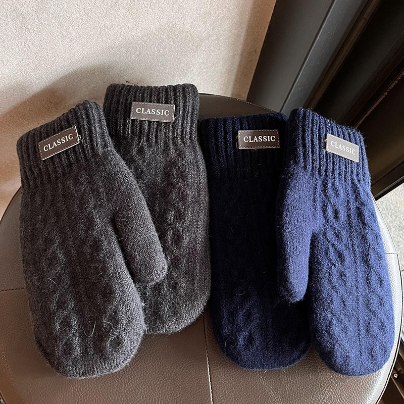 Gants mitaines thermiques en maille