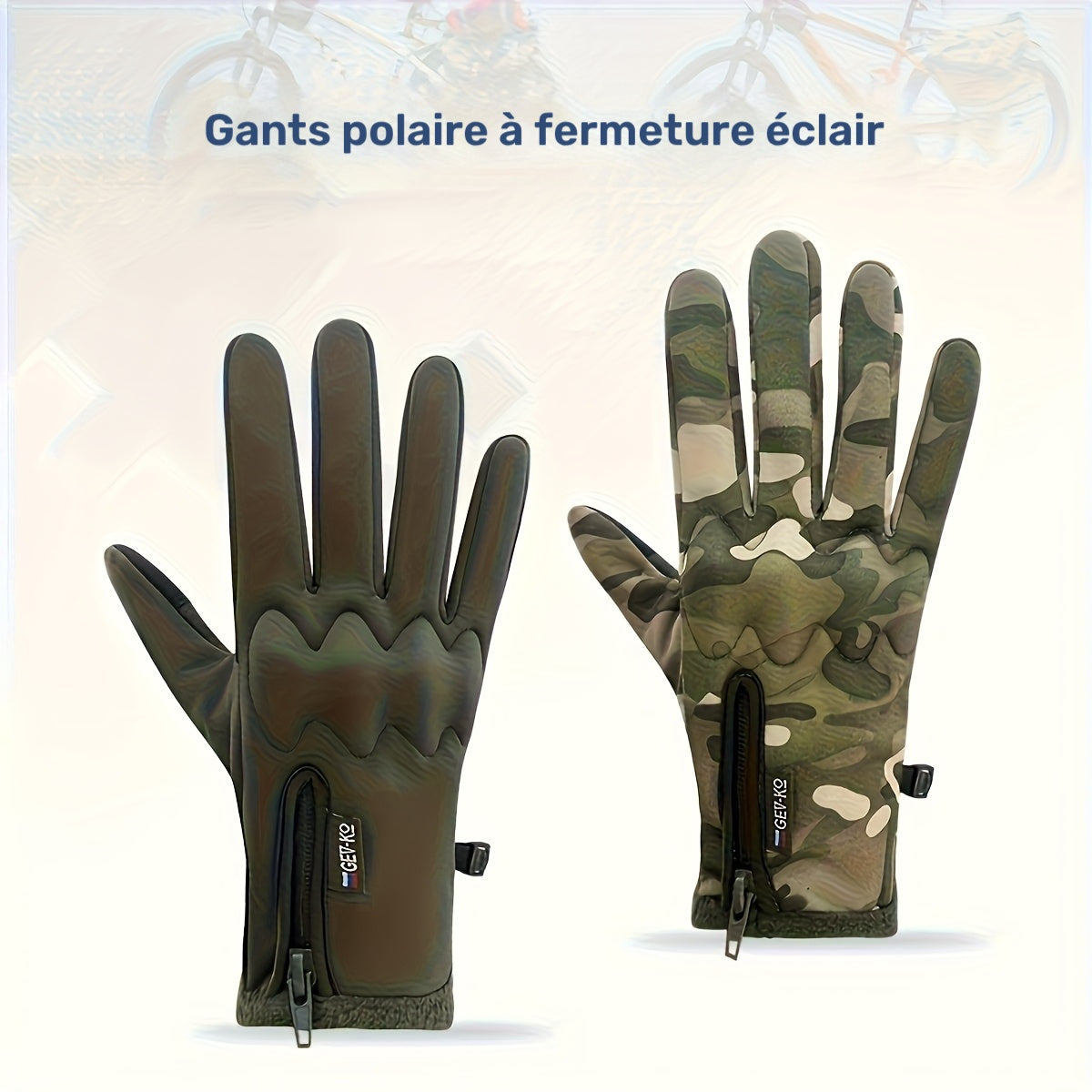 Gants doublés de ski