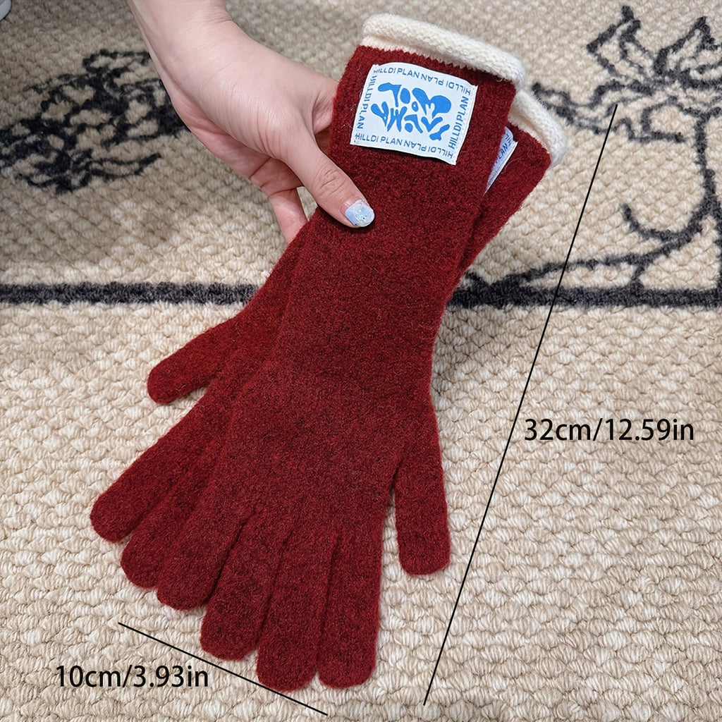 Gants tactiles thermiques en laine