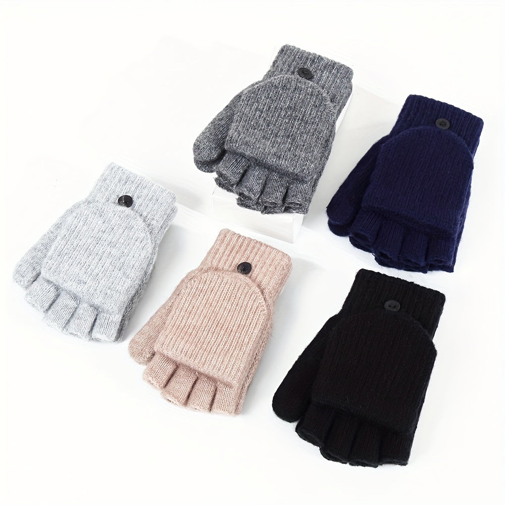 Gants sans doigts thermiques en laine