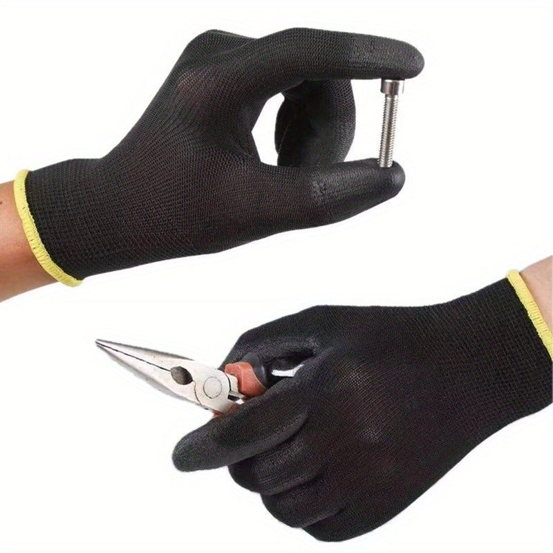 Gants de travail antidérapants en maille enduite — lot de 20 paires