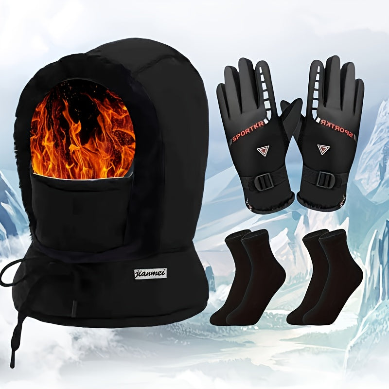 Gants coupe-vent thermiques — lot de 3 paires