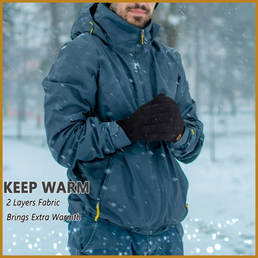 Gants tactiles doublés en coton
