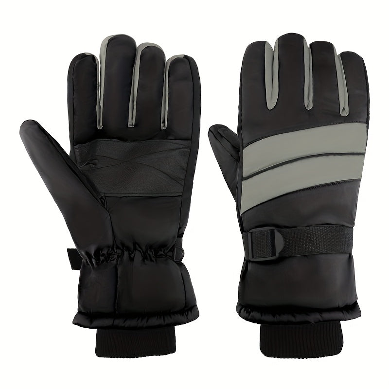 Gants de ski imperméables à poignet froncé