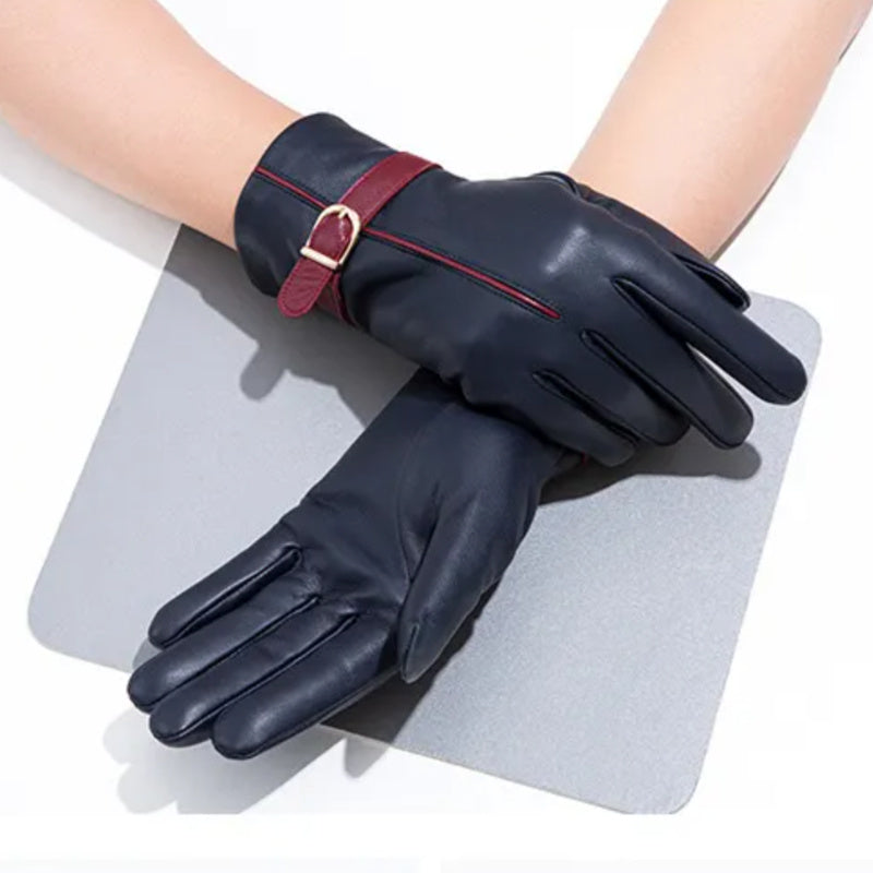 Gants pour Femmes Rouges et Bleus / M