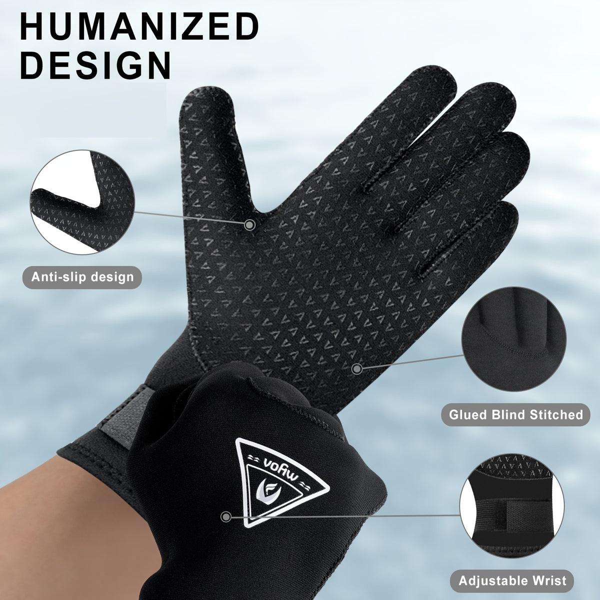 Gants antidérapants, 4 coloris