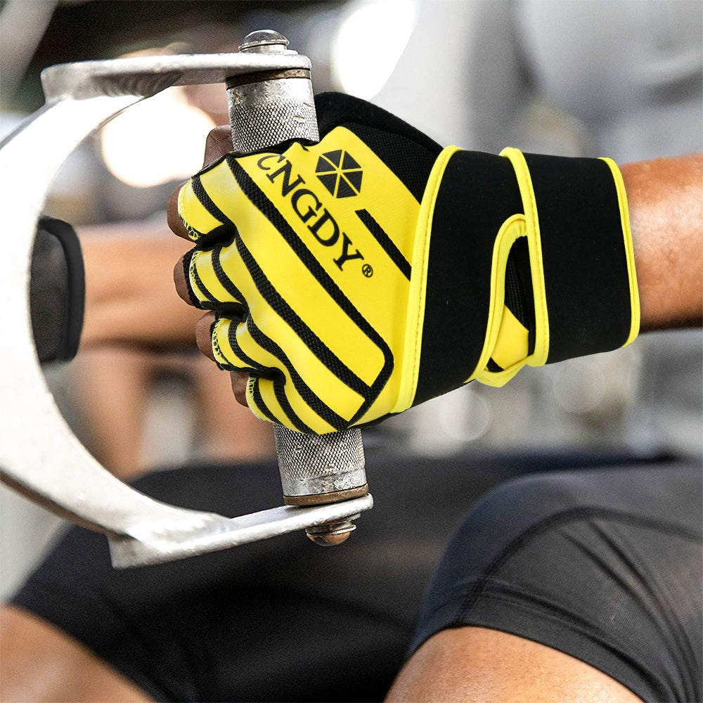 Gants de musculation sans doigts antidérapants en maille, 6 coloris