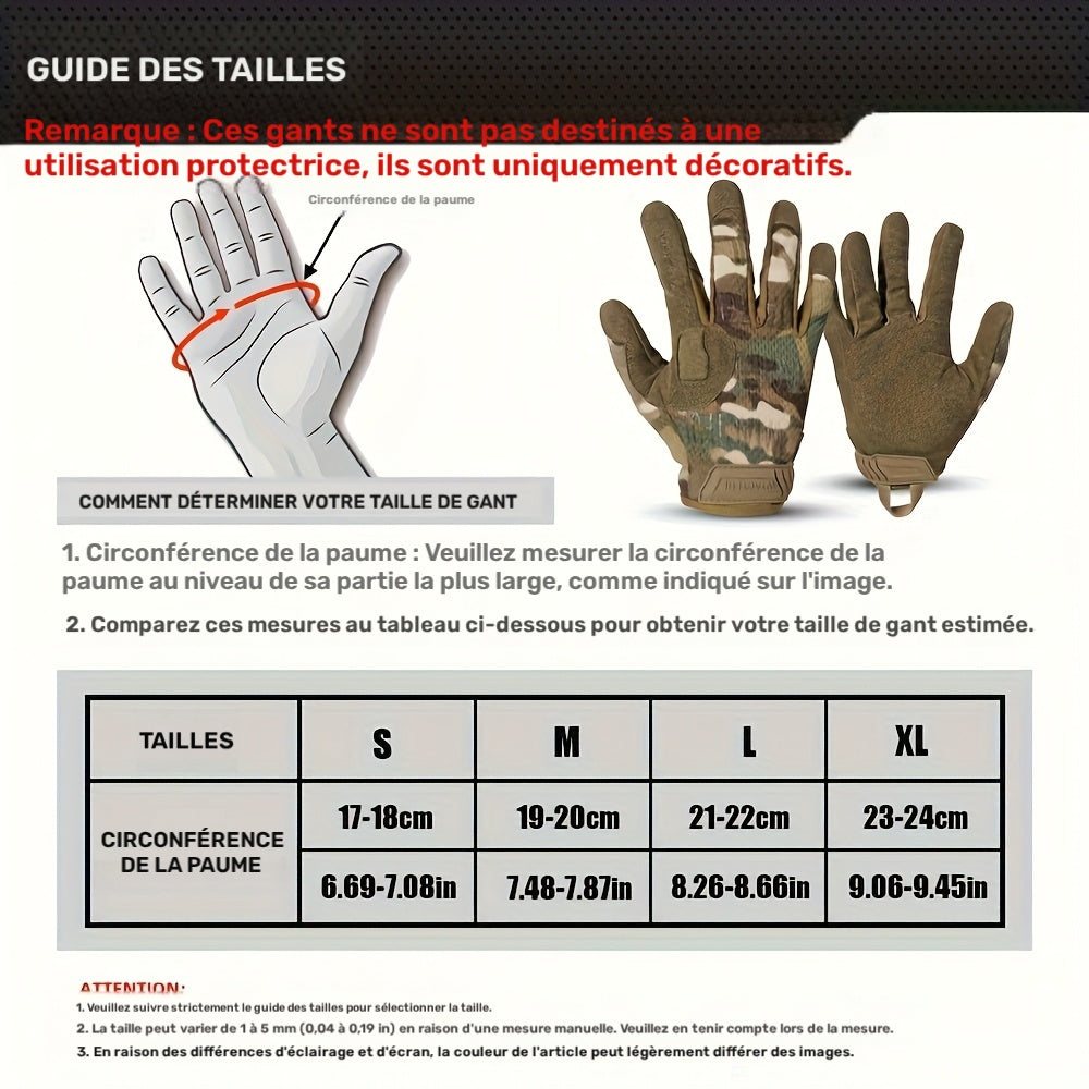 Gants de moto tactiles à paume renforcée