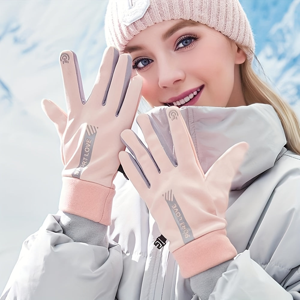 Gants de ski tactiles à picots