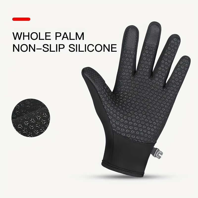 Gants tactiles coupe-vent thermiques en maille — lot de 2 paires
