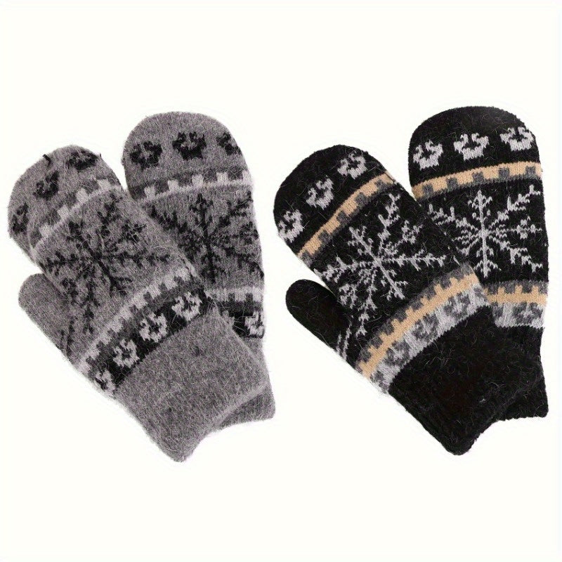 Gants mitaines en laine