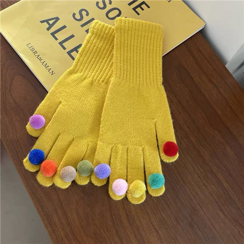 Gants tactiles en laine
