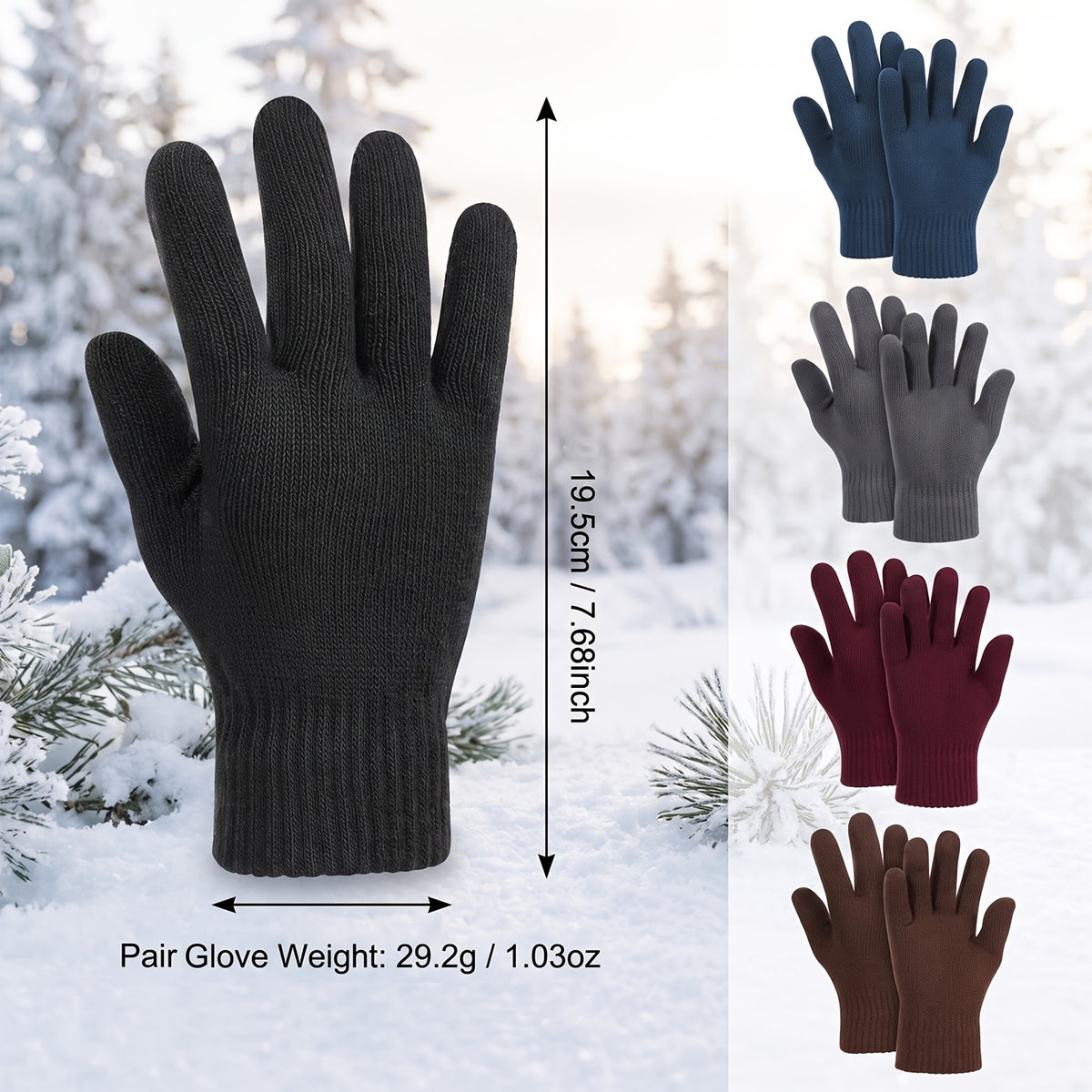 Gants en maille — lot de 10 paires