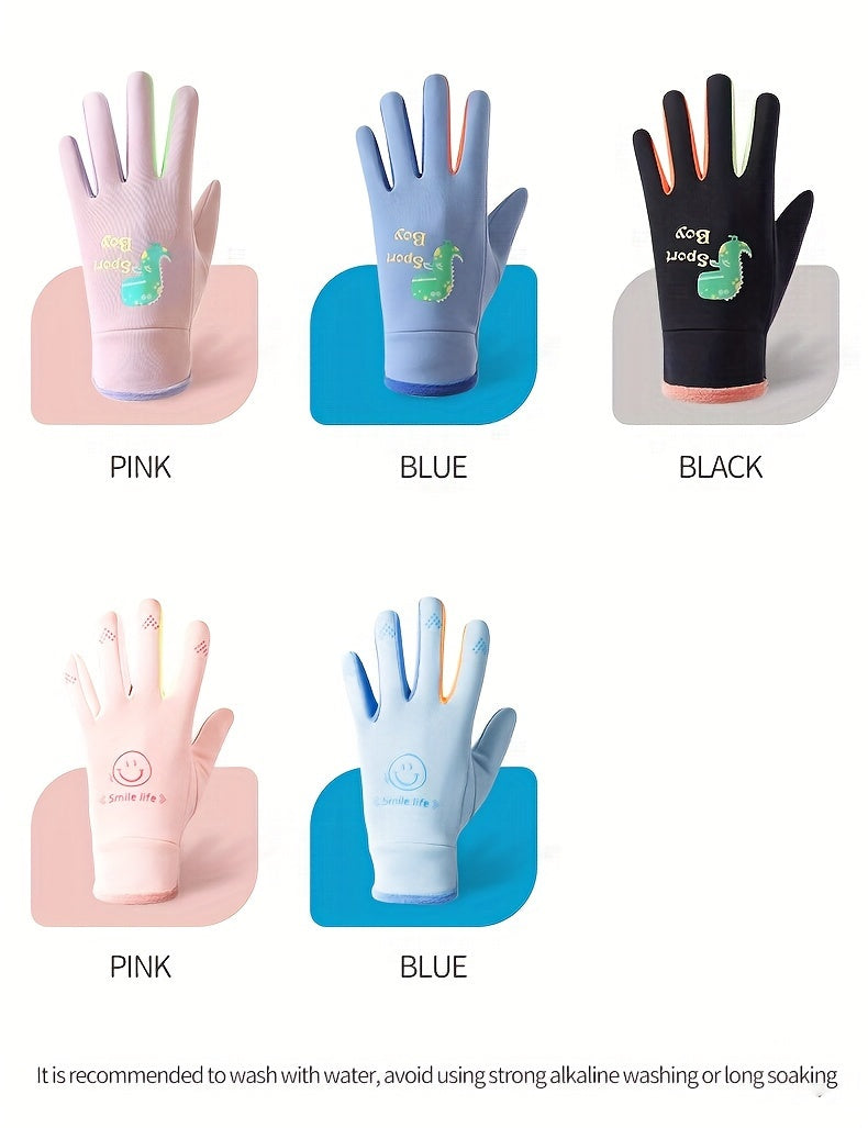 Gants en maille, 6 coloris, automne-hiver
