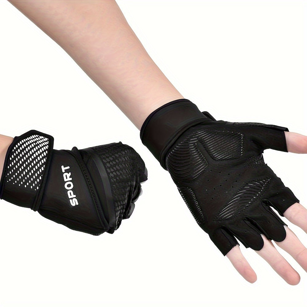 Gants de musculation à paume renforcée en maille