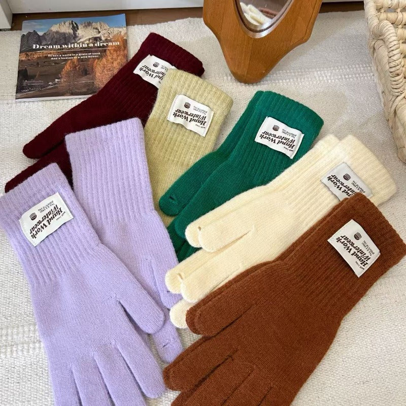 Gants tactiles coupe-vent à étiquette cousue en maille — lot de 3 paires