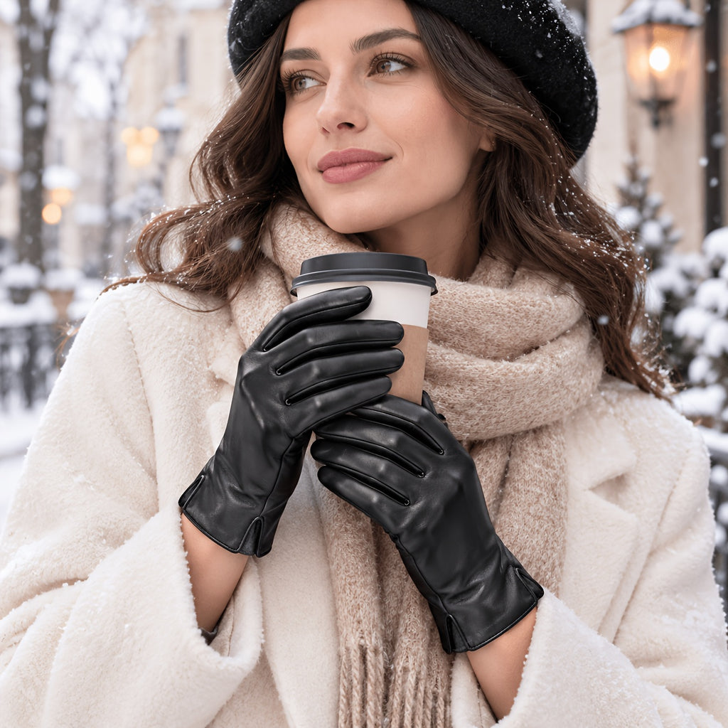 Gants thermiques en cuir
