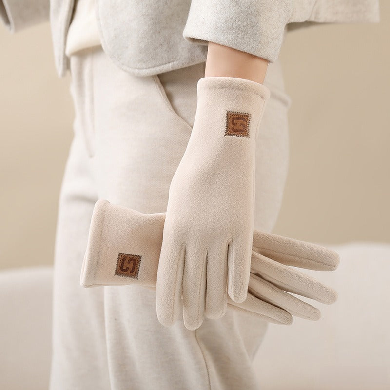 Gants de conduite en maille, noir