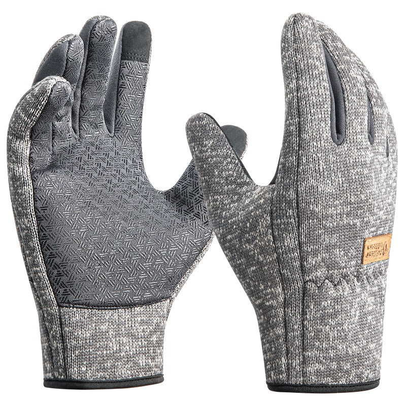 Gants tactiles coupe-vent de ski en maille, 2 coloris, du S au XL