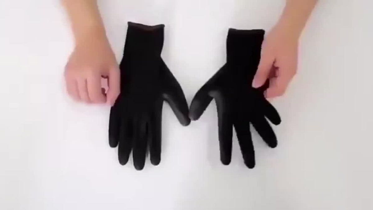 Gants de travail antidérapants en maille enduite — lot de 20 paires