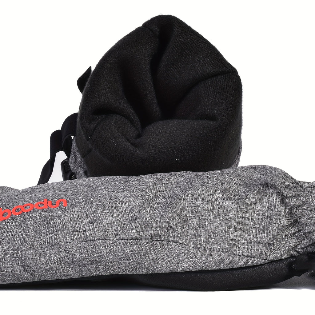 Gants tactiles de ski en maille, gris