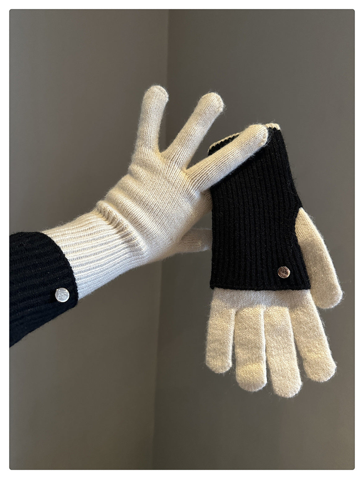 Gants sans doigts doublés en laine