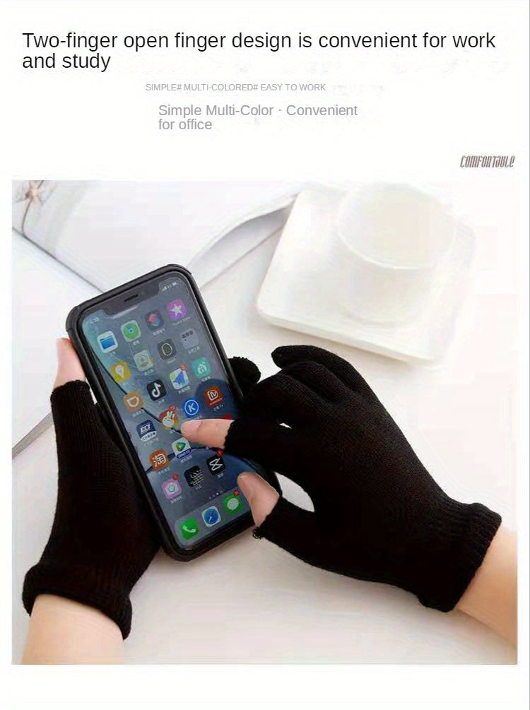 Gants à deux doigts ouverts